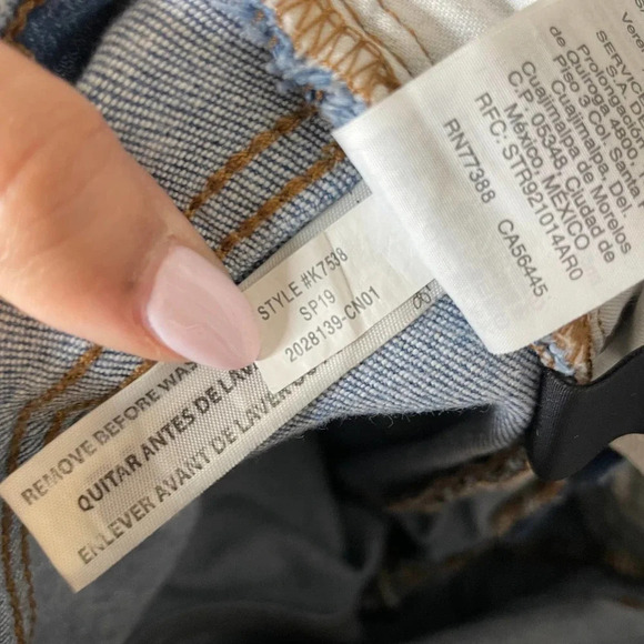 Madewell High Rise Slim Boyjean Dover Wash Raw Hemmed Edition - Picture 8 of 8